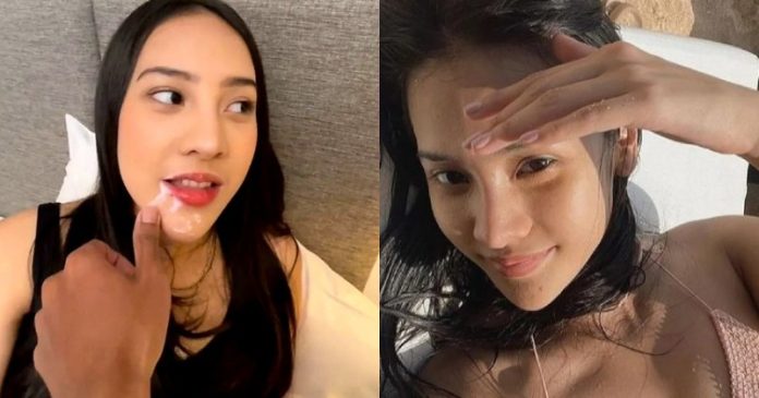 Mulutnya Penuh Cairan Putih, Foto Anya Geraldine di Ranjang Bikin Warganet Kepikiran